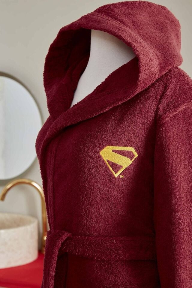 Özdilek Supergirl Lisanslı Bornoz Seti L Beden