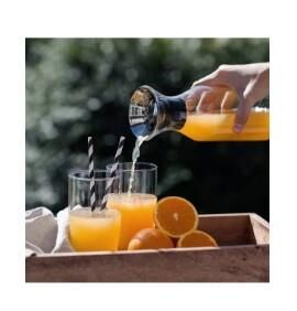 Linanware Karaf Sürahi Cam Şişe Çelik Kapak 1200 ml DSG-28