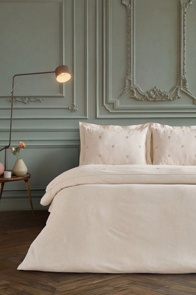 Doqu Home Rosabelle Keten Nevresim Takımı Çift Canvas
