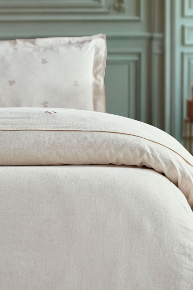Doqu Home Rosabelle Keten Nevresim Takımı Çift Canvas