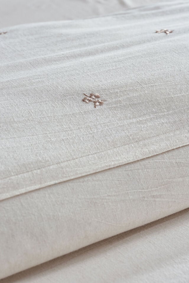 Doqu Home Rosabelle Keten Nevresim Takımı Çift Canvas