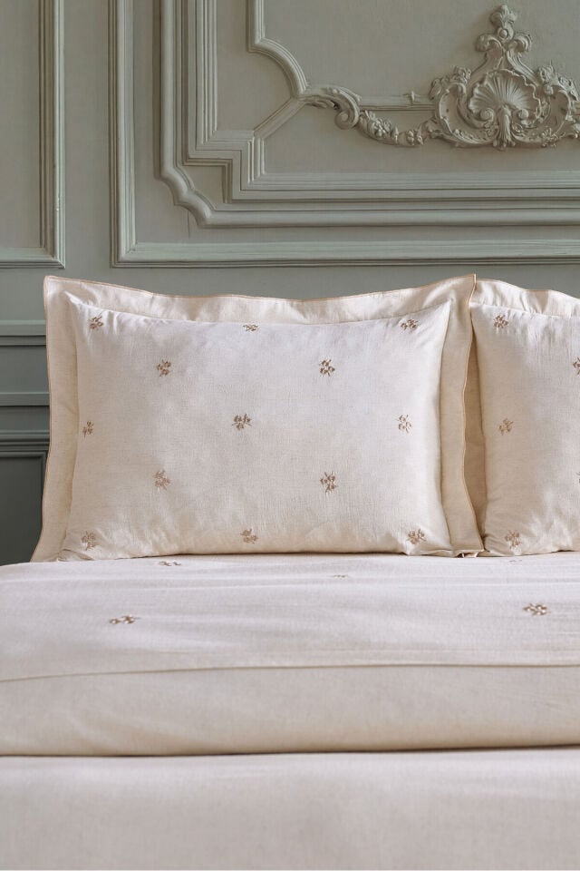 Doqu Home Rosabelle Keten Nevresim Takımı Çift Canvas