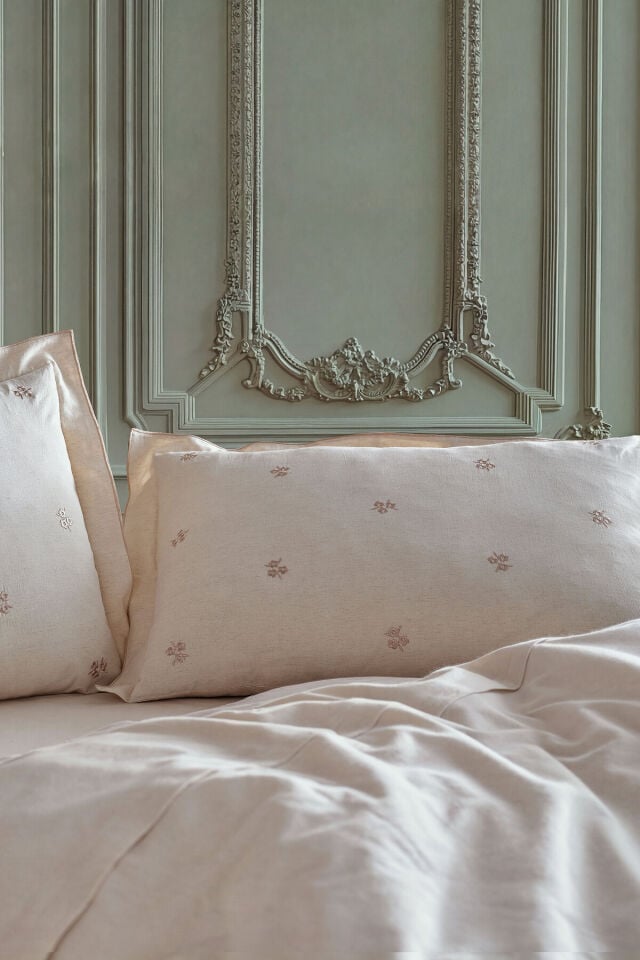 Doqu Home Rosabelle Keten Nevresim Takımı Çift Canvas