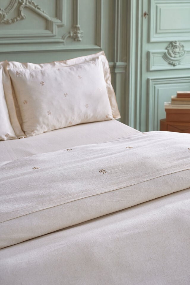 Doqu Home Rosabelle Keten Nevresim Takımı Çift Canvas