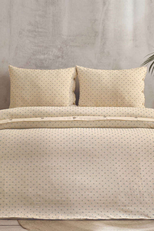 Doqu Home Akdeniz Keten Nevresim Takımı Çift Calınen