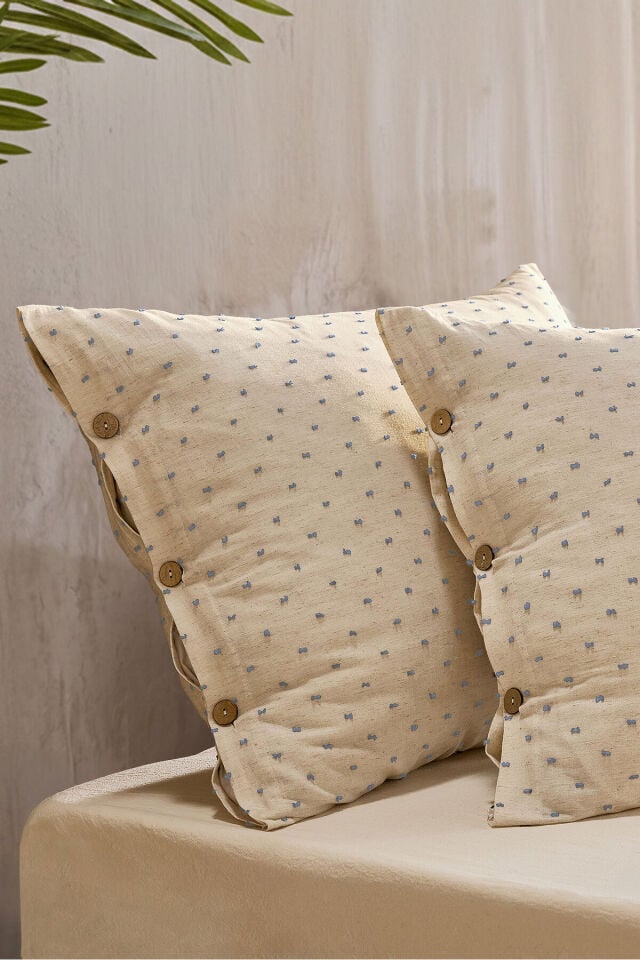 Doqu Home Akdeniz Keten Nevresim Takımı Çift Calınen