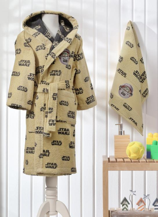 Özdilek Starwars Mandalorian Disney Lisanslı Çocuk Bornoz Seti
