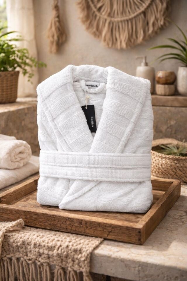 Özdilek Opulent Touch Bornoz XL Beden Beyaz