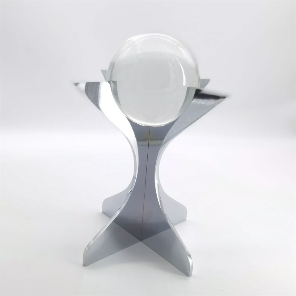 Crearthome Platin Lazer Kesimli Küreli Model Dekoratif Obje 21x20 cm C215.P38PL
