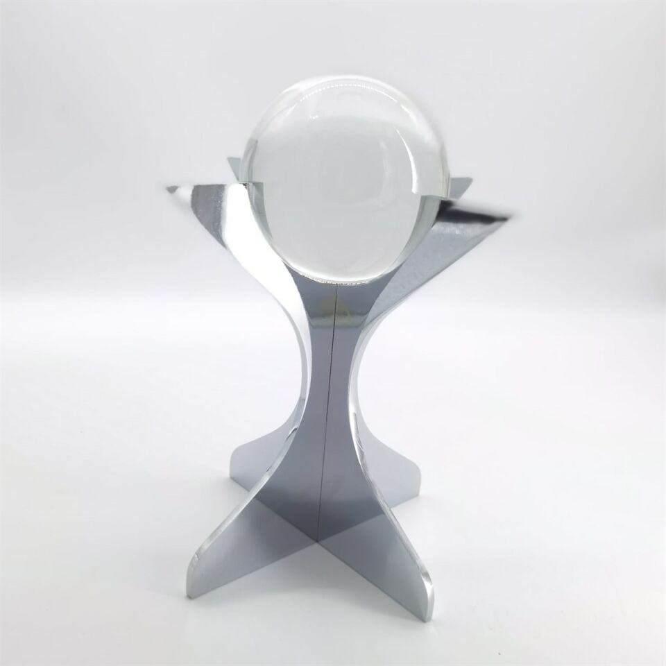 Crearthome Platin Lazer Kesimli Küreli Model Dekoratif Obje 20x26 cm C215.P39PL