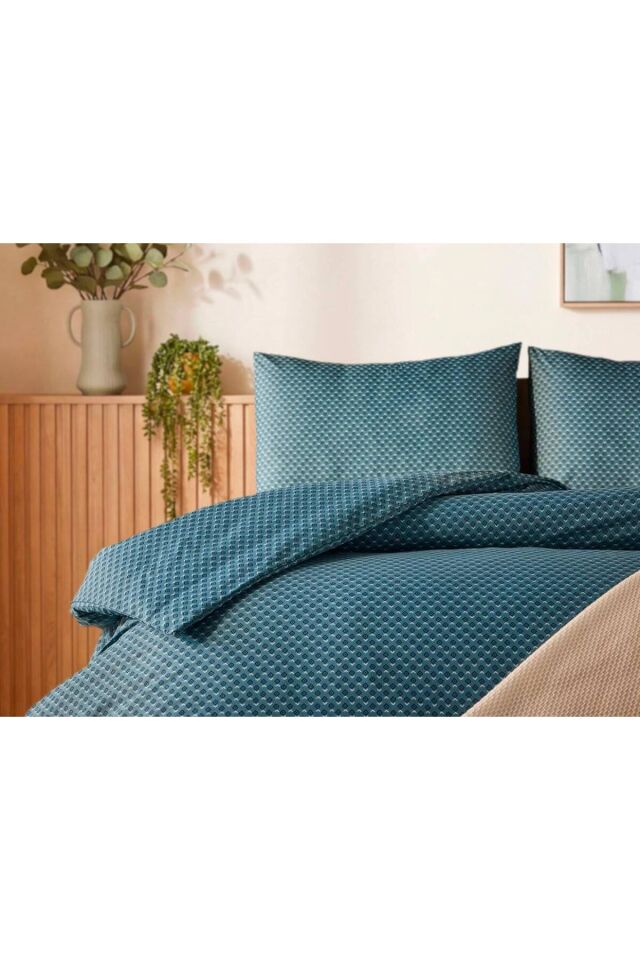 Doqu Home Casual Nevresim Takımı / Yatak Örtüsü Seti Tek Kişilik - Yesil
