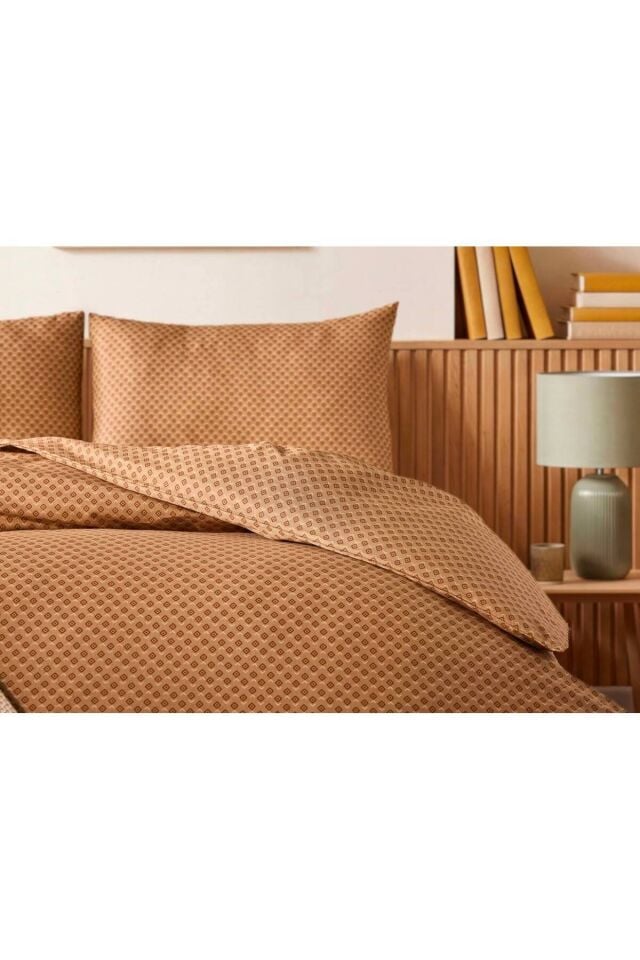 Doqu Home Casual Nevresim Takımı / Yatak Örtüsü Seti Çift Kişilik - Vizon