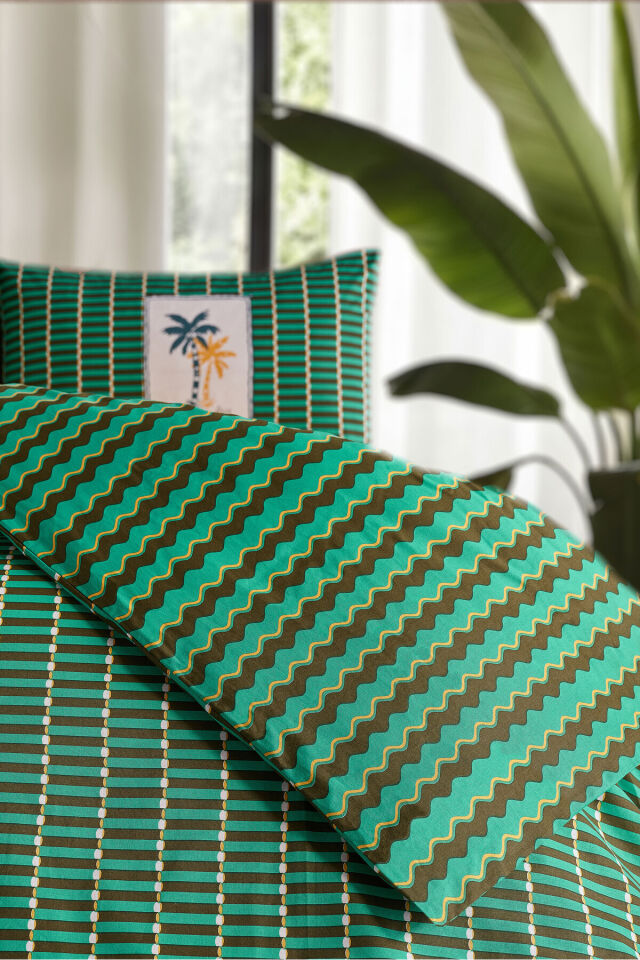 Doqu Home Jungle Muse Festıval Nevresim Takımı Çift-Summer
