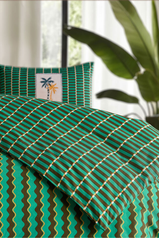 Doqu Home Jungle Muse Festıval Nevresim Takımı Çift-Summer
