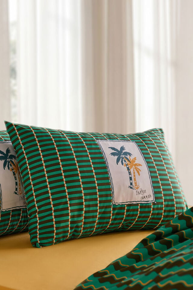 Doqu Home Jungle Muse Festıval Nevresim Takımı Çift-Summer