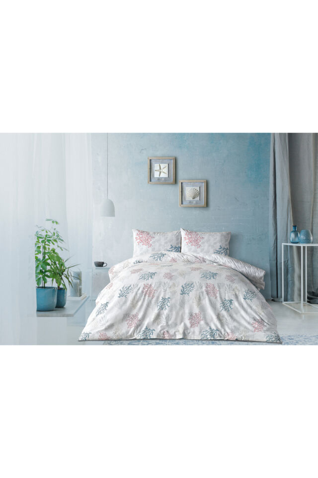 Doqu Home Marine Nevresim Takımı Marina Çift Kişilik - Beyaz