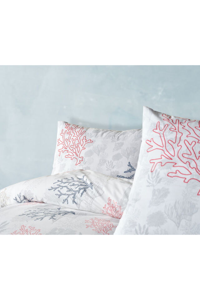 Doqu Home Marine Nevresim Takımı Marina Çift Kişilik - Beyaz