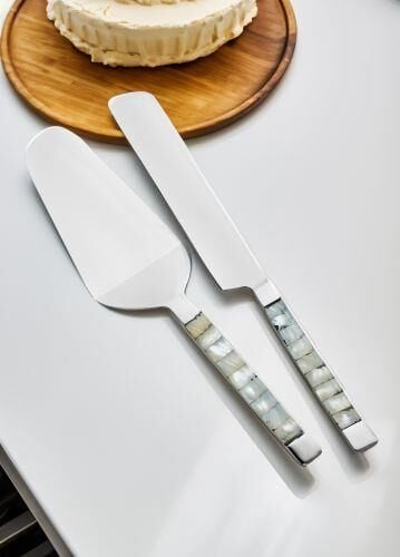 The Mia Pearl Pasta Servis Takımı White 2 Parça CKB0174