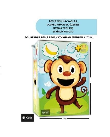 KOLİX Doyur Beni Hayvanlar Kutu Seti Etkinlik Kutusu