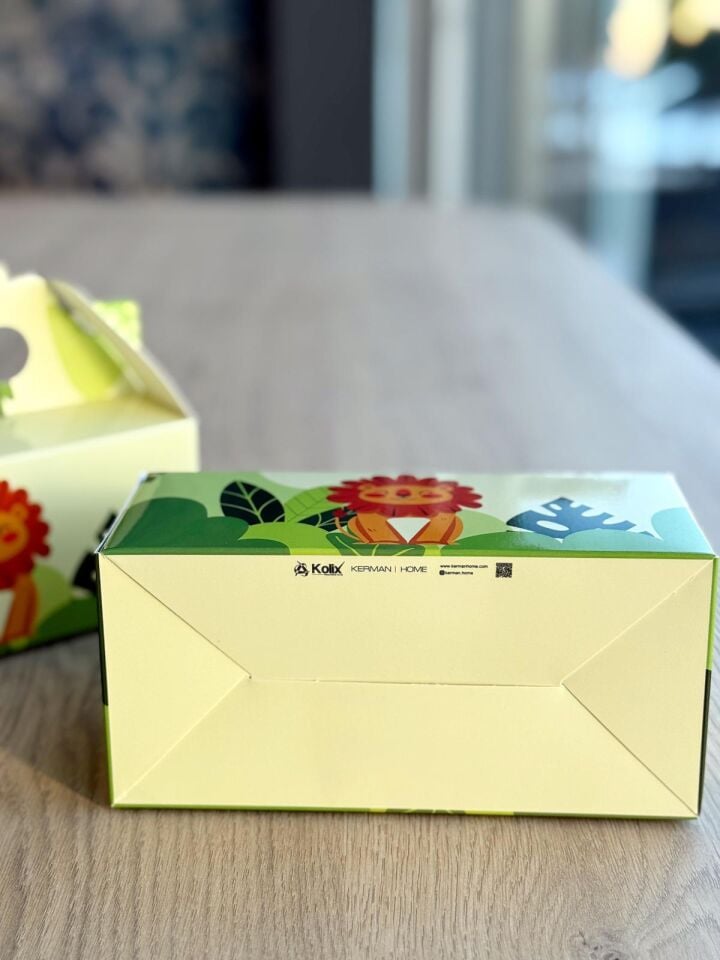Safari Kutusu 25 'li El Tutmalı Çanta Doğum Günü Hediye Kutusu Pasta Kutusu