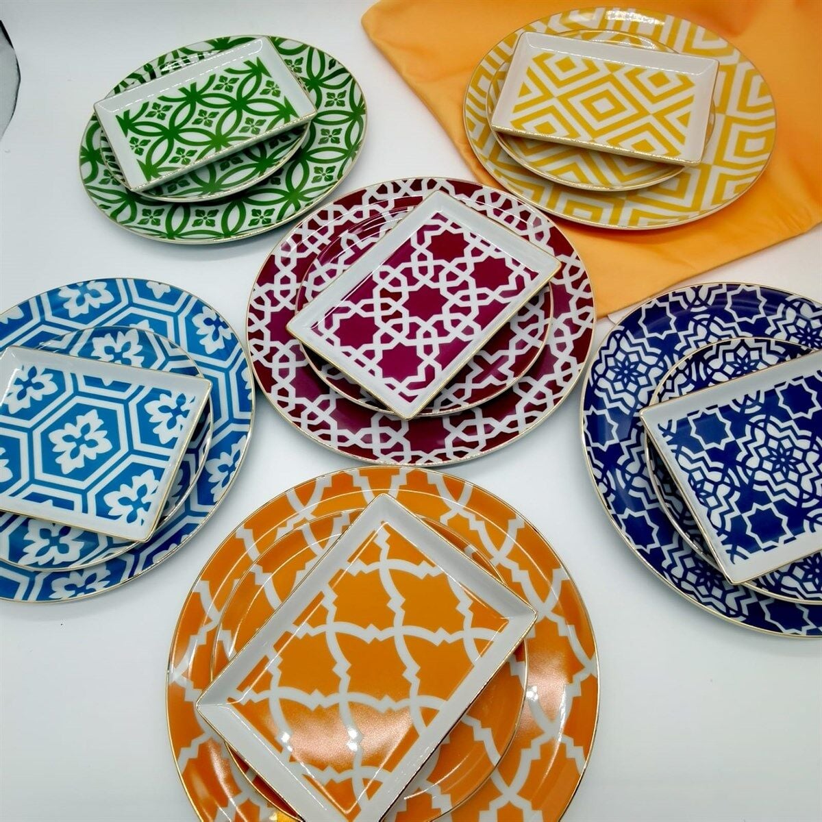 Porland Morocco 18 Parça 6 Kişilik İkram ve Kahvaltı Takımı 04A+P021276