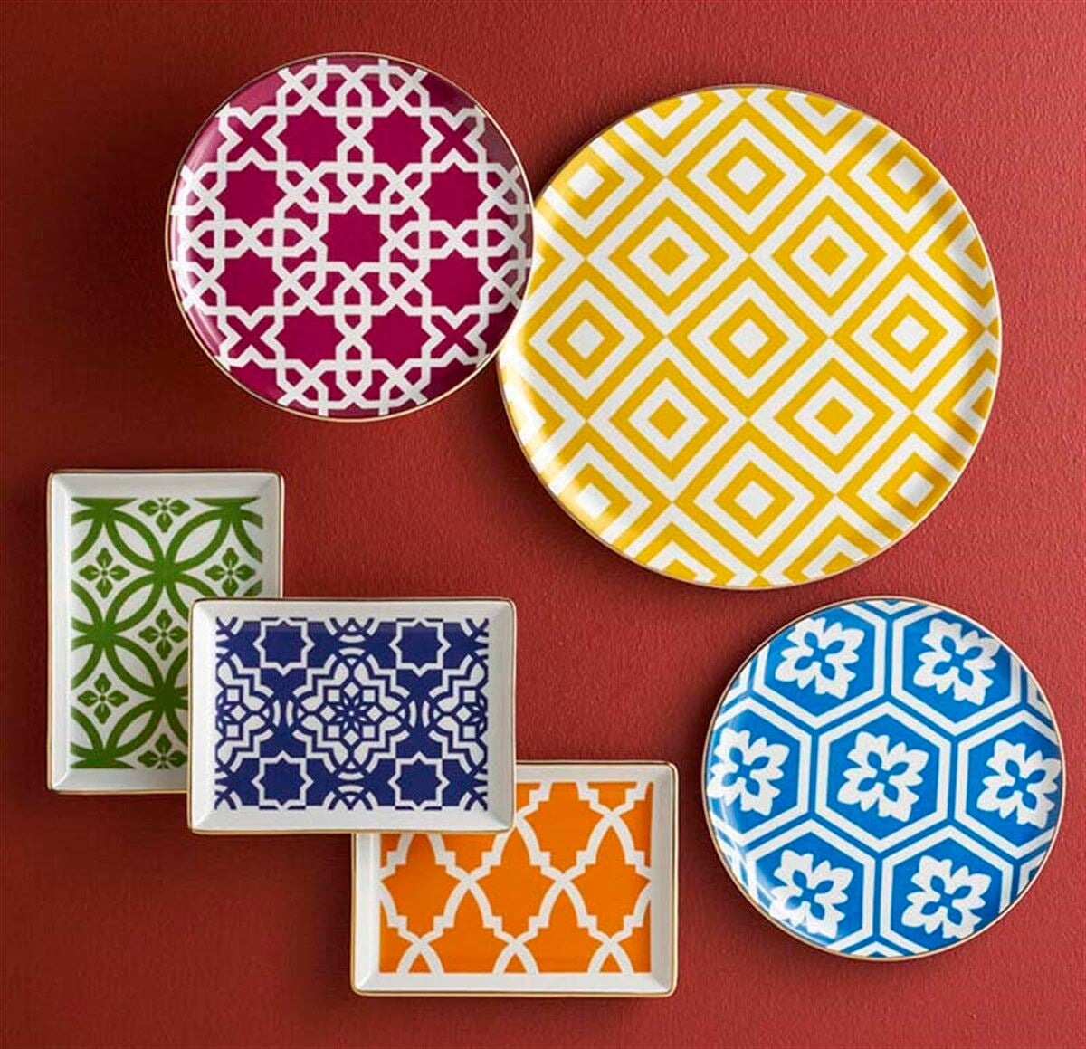 Porland Morocco 18 Parça 6 Kişilik İkram ve Kahvaltı Takımı 04A+P021276