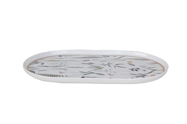 Porland Botanical Kayık Tabak 32Cm 04ALM005058