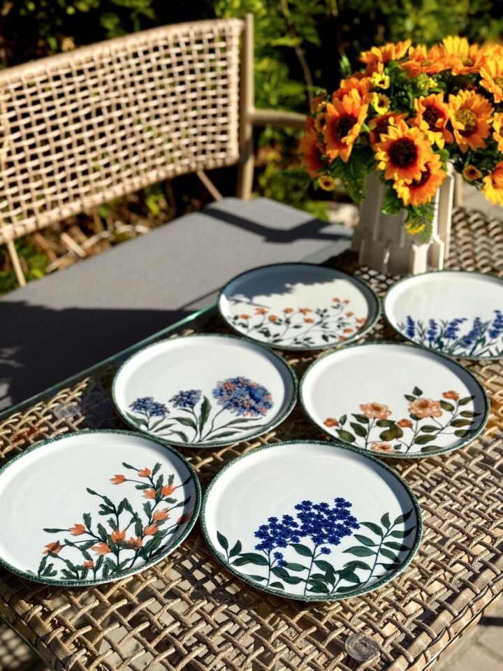 Porland Flower Garden 6 Kişilik Pasta Takımı 20CM 04PPO000225