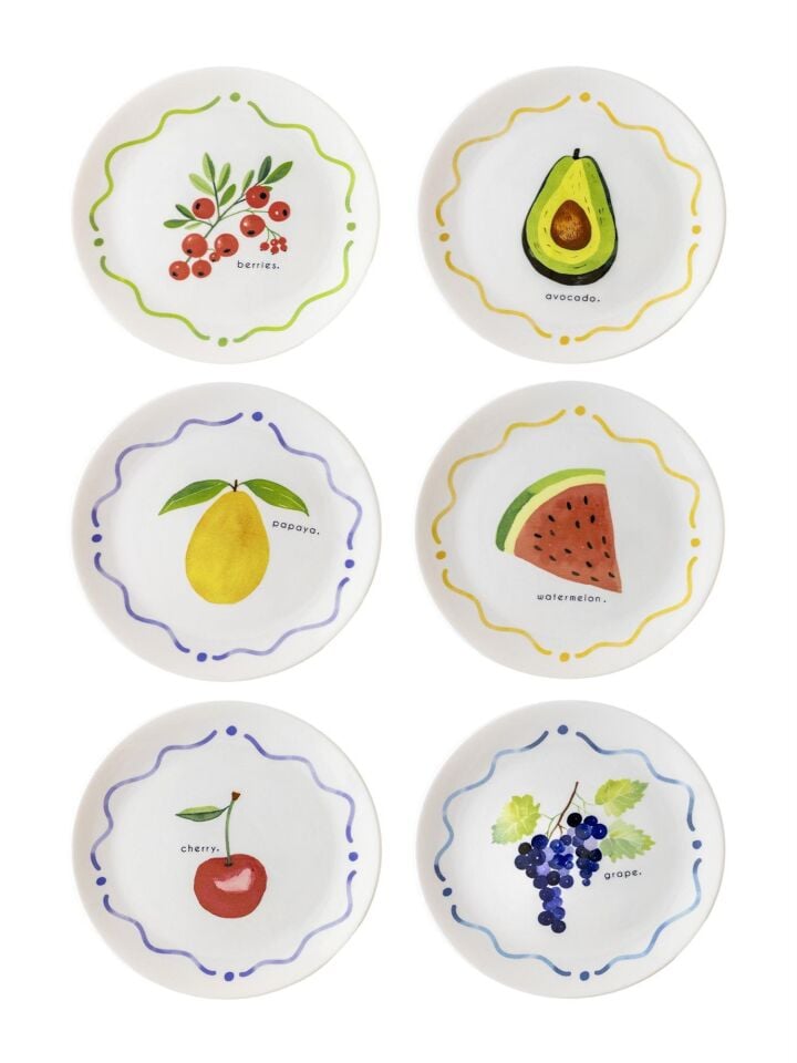 The Mia Furutta Pasta Tabağı 6lı Set 19 cm FTT0001