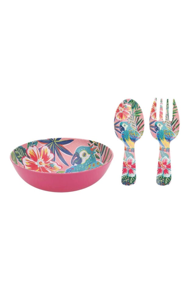 Lucky Art Tropea Melamin 3'lü Salata Servis Seti 30cm DIO30044