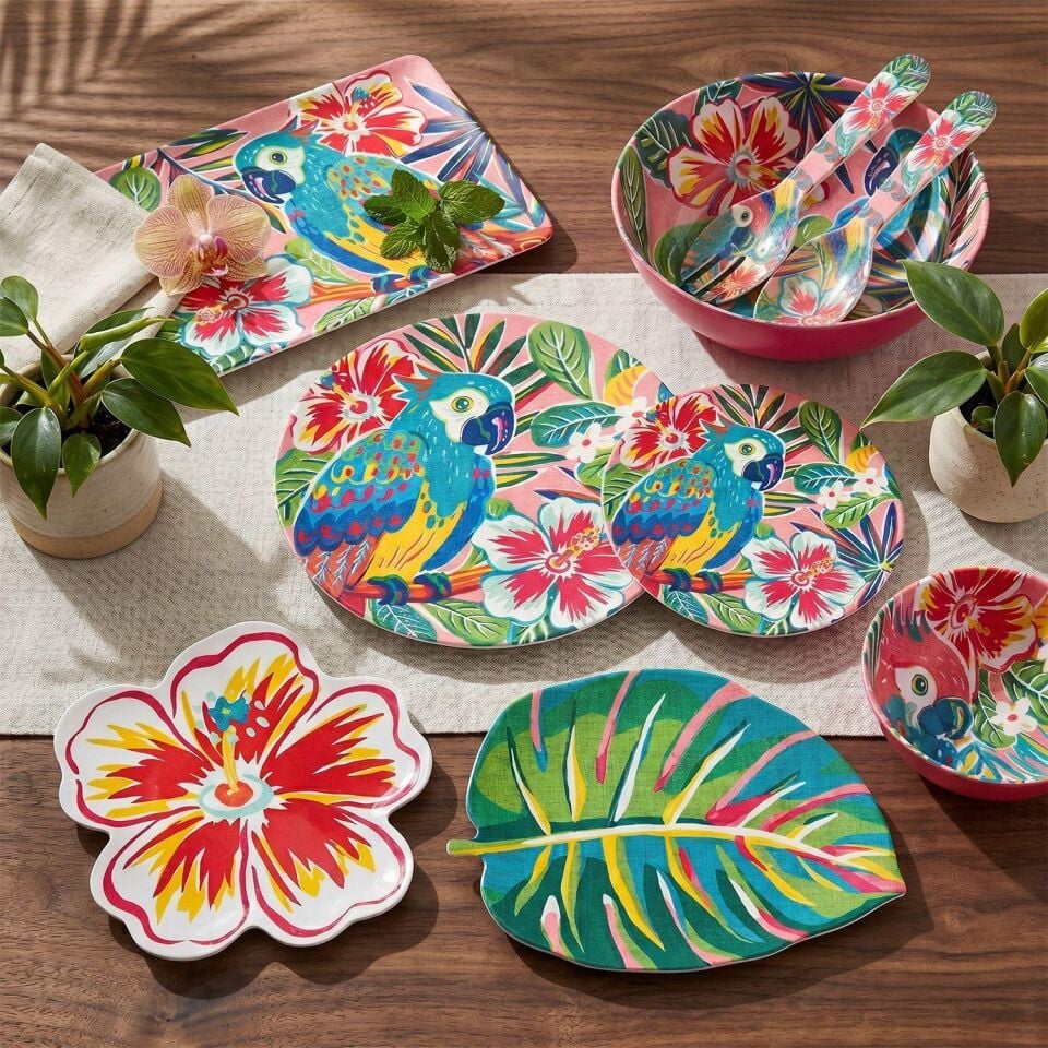 Lucky Art Tropea Melamin 3'lü Salata Servis Seti 30cm DIO30044