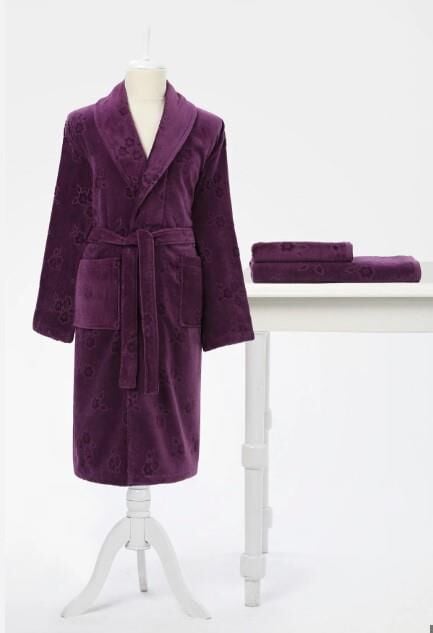Özdilek Çiçek Model Bornoz Mor Renk M Beden