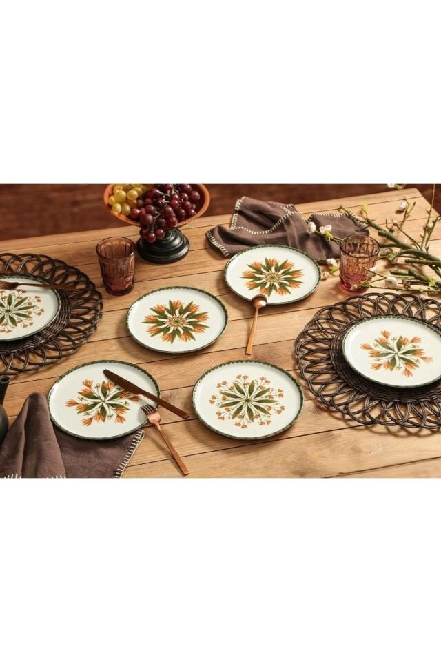 Porland Rosids 6 Kişilik Pasta Tabağı Takımı 04PPO000402