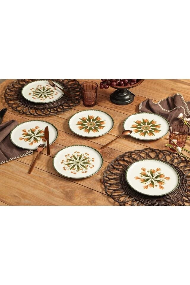 Porland Rosids 6 Kişilik Pasta Tabağı Takımı 04PPO000402