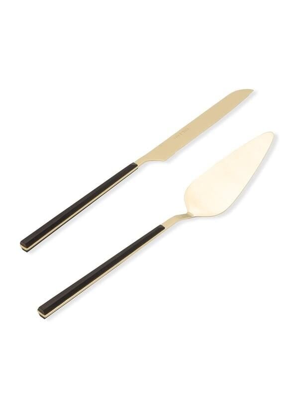 The Mia Bianco Pasta Servis Takımı Gold 2 Parça CKB 0252