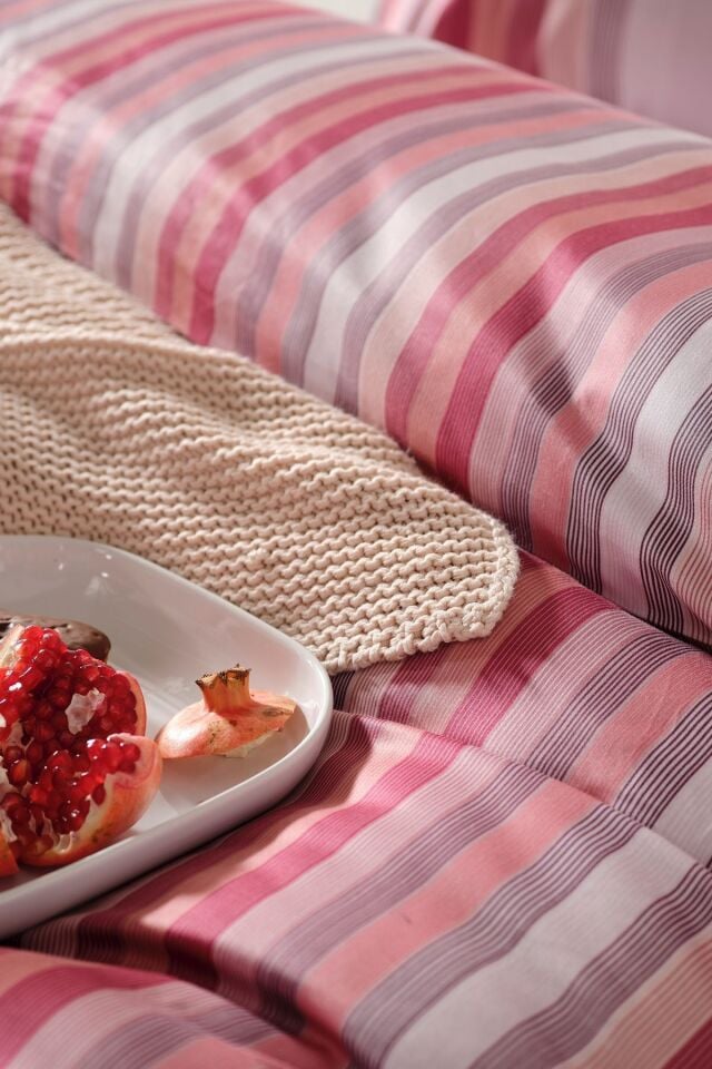 Doqu Home Saten Nevresim Takımı Maestro Çift Kişilik - Pudra