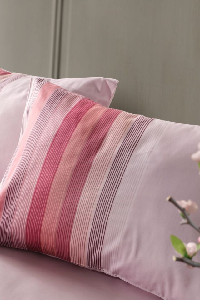 Doqu Home Saten Nevresim Takımı Maestro Çift Kişilik - Pudra