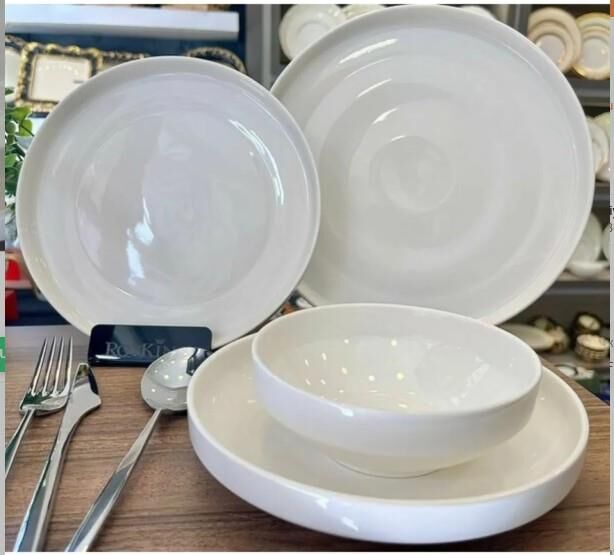 ROYKİNG DINA WHITE BODY 24 PARÇA 6 KİŞİLİK YEMEK TAKIMI DRN 23030W