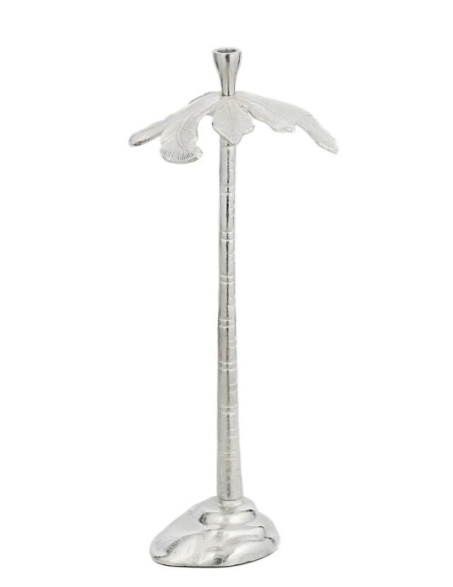 Vitale Palmiye Gümüş Mumluk Büyük 66X24X27CM AK.IU0008