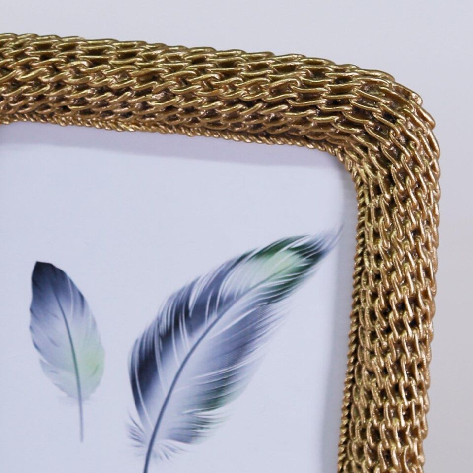 Crearthome  Chain Çerçeve Altın 13x18 cm SCRV117ALT84RS