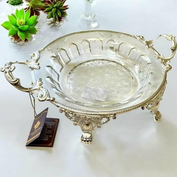 Royking Ayaklı Yuvarlak Salata Kasesi 36x28x7cm CRS164