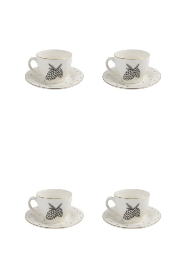 Porland Forest Tabaklı Çay Fincanı 215cc 4'lü 04LFH000460