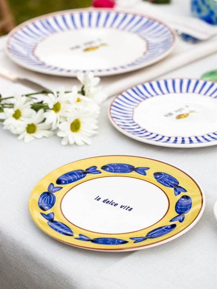 The Mia Fish Pasta Tabağı 6lı Set 19 cm FSH0001