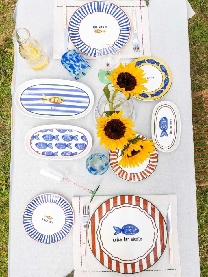 The Mia Fish Servis Tabağı 6lı Set 26 cm FSH0002