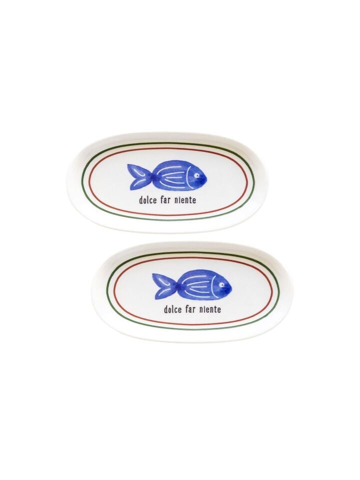 The Mia Fish Oval Servis 2li 21 cm FSH0004