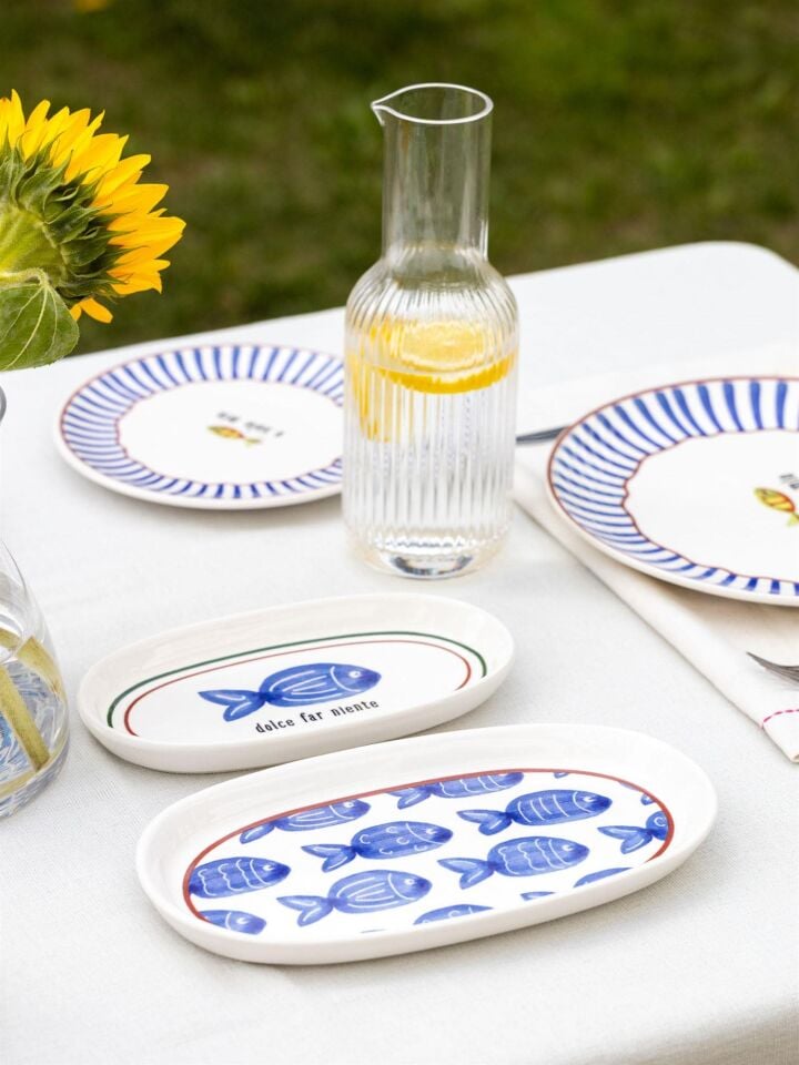 The Mia Fish Oval Servis 2li 21 cm FSH0004