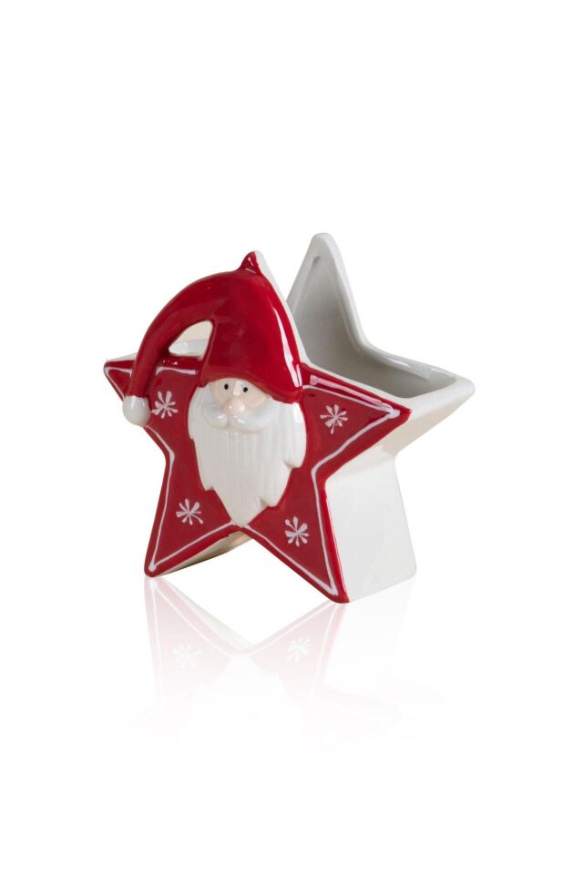 The Mia Yılbaşı Süsü Yıldız Obje Vazo 12x7x12 cm SUS0142