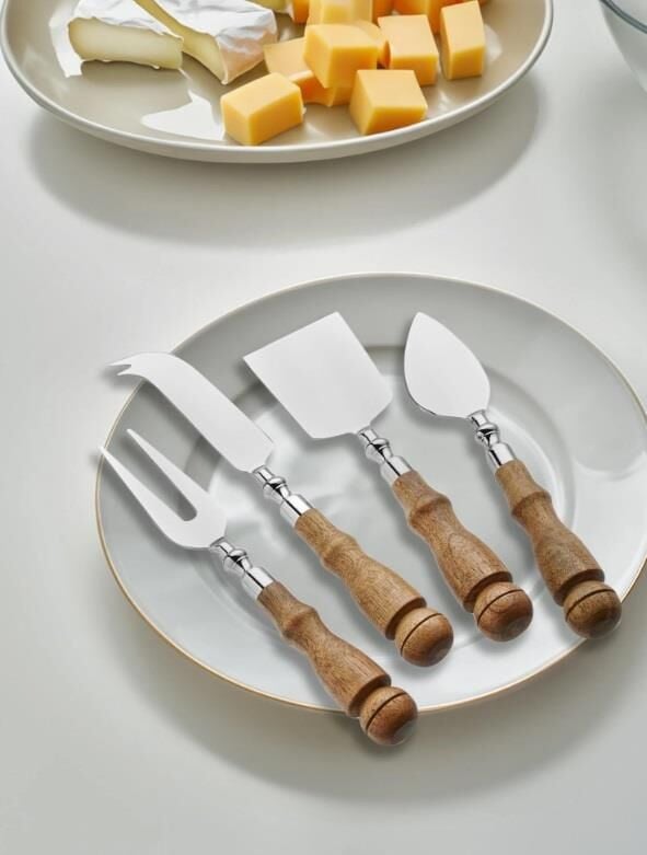 The Mia Woody Peynir Servis Takımı 4 Parça CKB0178