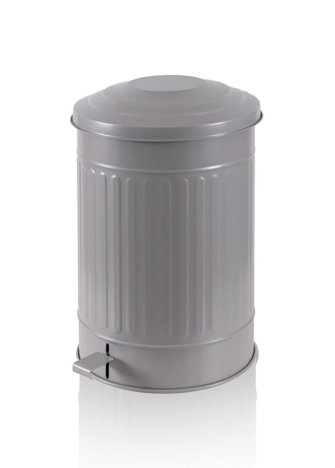 The Mia Çöp Kovası Mutfak 37 Lt Açık Gri KRN0033