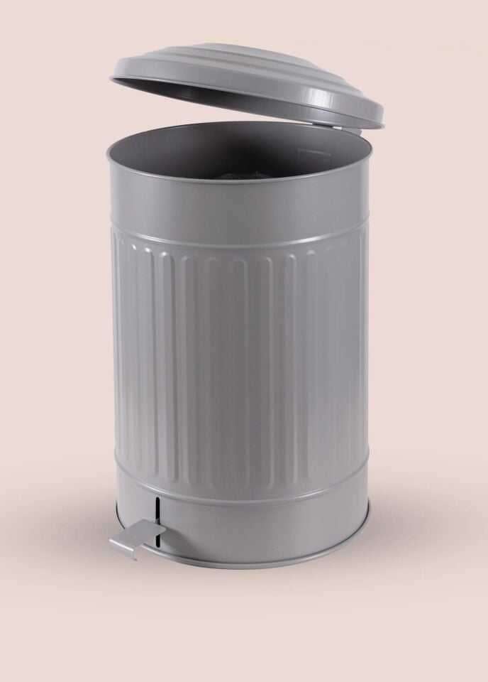 The Mia Çöp Kovası Mutfak 37 Lt Açık Gri KRN0033